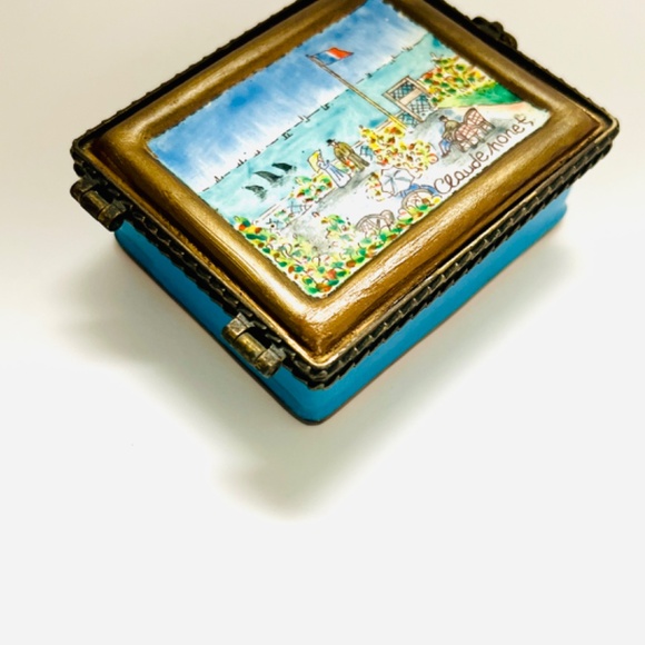Claude Monet Trinket Box. Vintage painting trinket box. Artwork Trinket box. - Picture 2 of 6